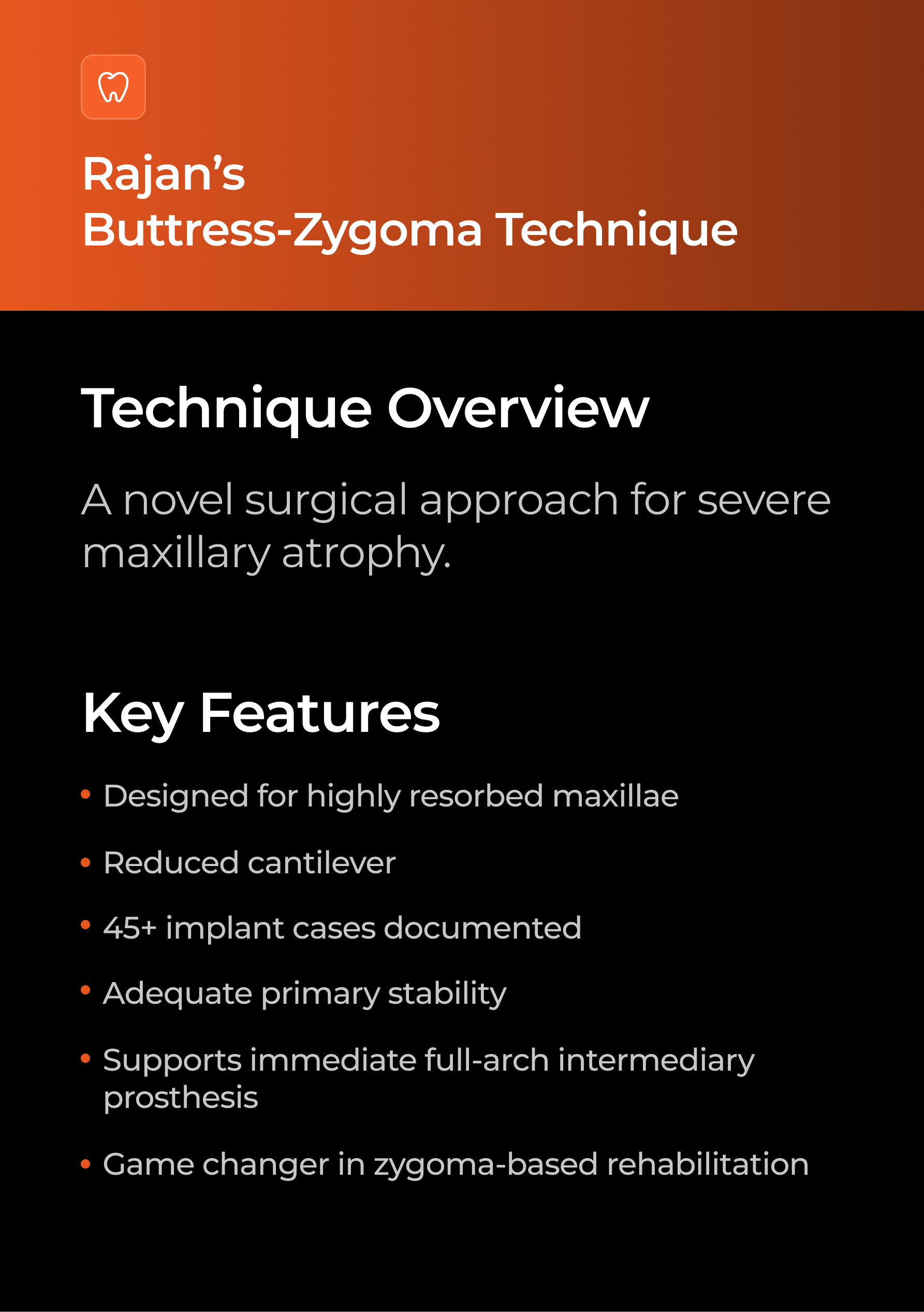 Buttress-Zygoma Surgical Technique — Features and Validation